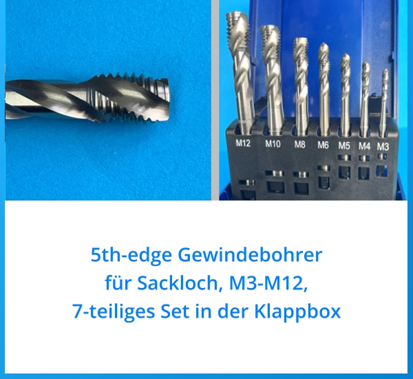 Amaya Gewindebohrer M3 HSSE – Maschinengewindebohrer, Rechtsgewinde, GL 14 Mm, Gesamtlänge 57 Mm Amaya Gewindebohrer M3 HSSE – Maschinengewindebohrer, Rechtsgewinde, GL 14 Mm, Gesamtlänge 57 Mm